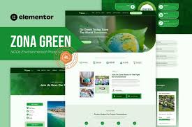 Zona Green – NGOs Environmental Protection Elementor Template Kit