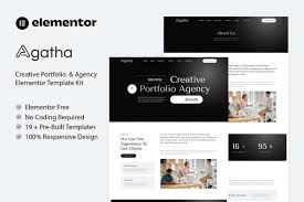 Agatha – Creative Portfolio & Agency Elementor Template Kit