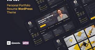 Arter – Personal Portfolio Resume WordPress Theme