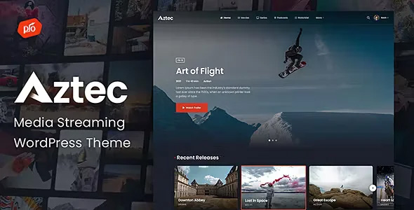 Aztec – Video Streaming & Membership Theme