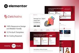 Celchains – Blockchain Crypto & DeFi Elementor Template Kit