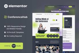 ConferenceHub – Professional Event Elementor Template Kit