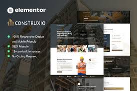 Construxio – Construction & Building Company Elementor Pro Template Kit