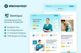 Dentique – Dentist & Dental Clinic Elementor Template Kit