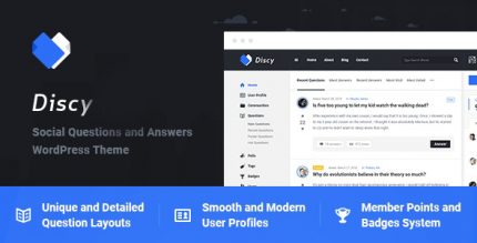 Discy – Social Questions and Answers WordPress Theme