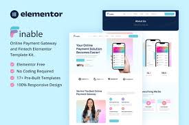 Finable – Online Payment Gateway & Fintech Elementor Template Kit