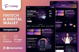 Finteezy – Fintech Startup & Digital Wallet Elementor Template Kit