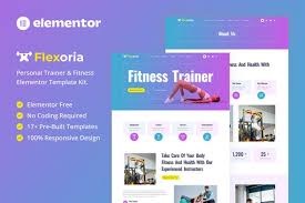 Flexoria – Personal Trainer & Fitness Elementor Template Kit