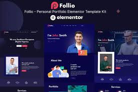 Follio – Personal Portfolio Elementor Template Kit