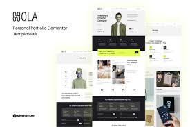 Hola – Personal Portfolio Elementor Template Kit