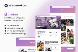 Lumina – Event Planner & Organizer Elementor Template Kit