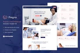 Pregna – Prenatal Care & Obstetrician Elementor Template Kit