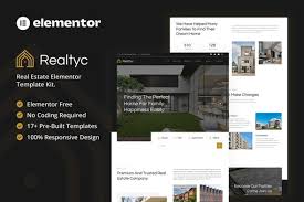 Realtyc – Real Estate Elementor Template Kit