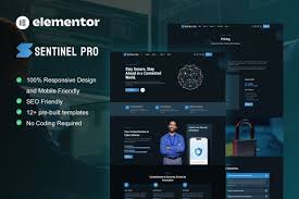 Sentinel – Cyber Security Services Elementor Pro Template Kit