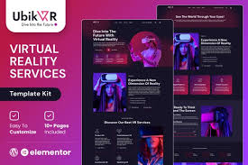 UbikVR – Virtual Reality Services Elementor Template Kit