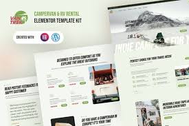 VanTrek – Campervan & RV Rental Elementor Pro Template Kit