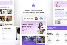 Veetraa – Virtual Assistant Service Elementor Template Kit