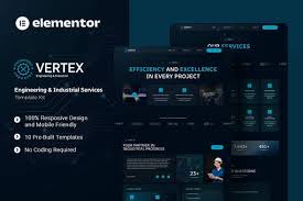 Vertex – Engineering & Industrial Services Elementor Template Kit