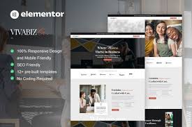 Vivabiz – Feminine Business Coaching Elementor Template Kit