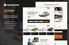 Xarent – Car Rental Elementor Template Kit