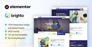 Brighto – Cleaning Service Company Elementor Pro Template Kit