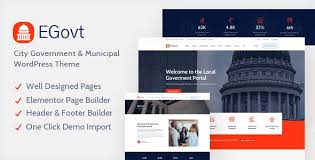 City Government WordPress Theme – Egovt