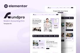 Fundpro – Modern Accounting Firm Elementor Template Kit