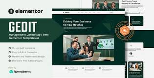 Gedit – Management Consulting Firms Elementor Template Kit