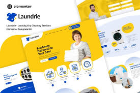 Laundrie – Laundry, Dry Cleaning Services Elementor Template Kit