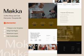 Mokka – Coffee Shop & Cafe Elementor Template Kit