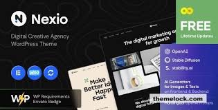 Nexio – Digital Creative Agency WordPress Theme + AI