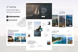 NextTrip – Travel Guide & Agency Elementor Template Kit