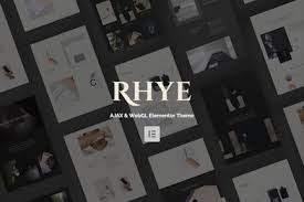 Rhye – Creative AJAX Elementor Theme