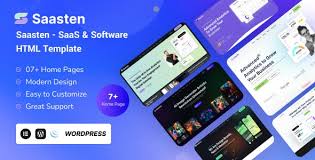 Saasten – SaaS & Software Landing WordPress Theme