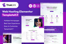 TrueLink – Web Hosting Elementor Template Kit