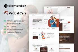 VeticalCare – Veterinary & Pet Care Elementor Pro Template Kit