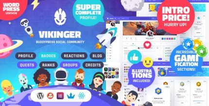 Vikinger – BuddyPress and GamiPress Social Community