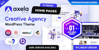 Axela – Creative Agency & Portfolio WordPress Them