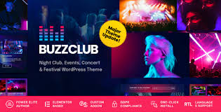 Buzz Club – Night Club, DJ & Music WordPress Theme