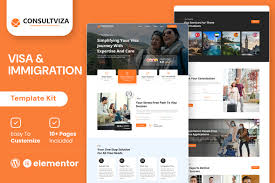 Consultviza – Immigration & Visa Consulting Elementor Template Kit