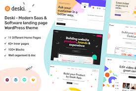 Deski – Modern Saas & Software WordPress Theme