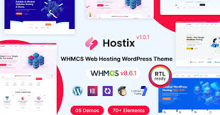 Hostix – Hosting WHMCS WordPress Theme