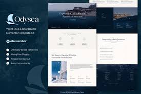 Odysea – Yacht Club & Boat Rental Elementor Template Kit