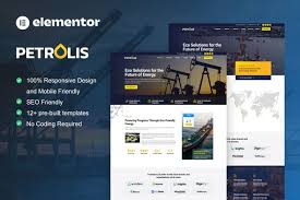 Petrolis – Oil Company & Industrial Elementor Pro Template Kit