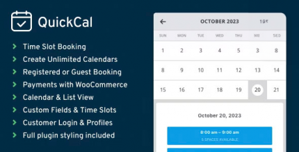 QuickCal – Appointment Booking Calendar for WordPress