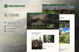 Ravine – Nature Cottage Elementor Template Kit