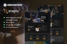 Snapix – Photography & Videography Services Elementor Template Kit