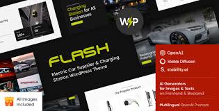 The Flash – Electric Car Supplier & Charging Station Theme