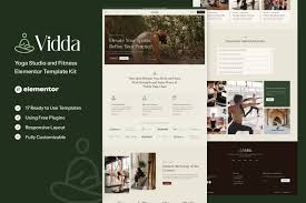 Vidda – Yoga Studio & Fitness Elementor Template Kit