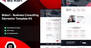 Bizkori – Business Consulting Elementor Template Kit